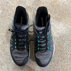 Merrell trail running shoes. Worn one time. Original Box included.
